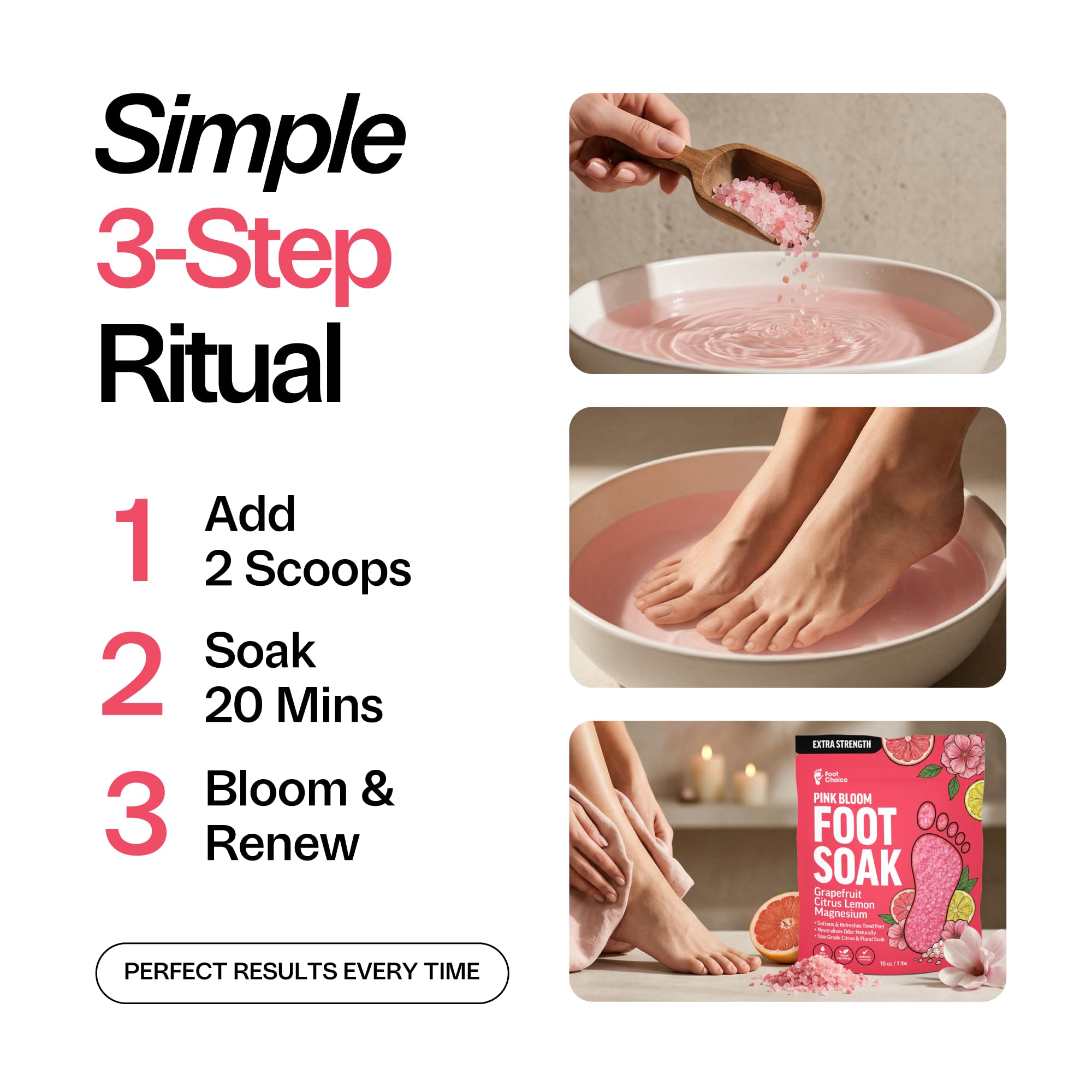 PINK BLOOM FOOT SOAK
